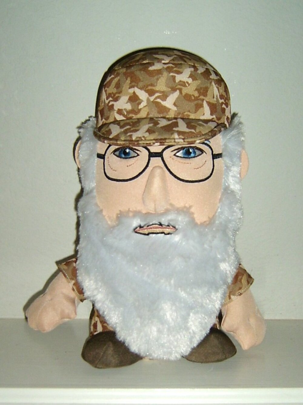 Duck Dynasty Uncle Si Talking Plush Doll 11" Beard Lights Up